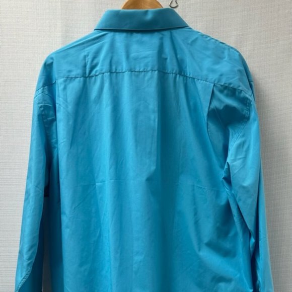 Moda Di Raza Men's Blue Dress Shirt NWT -18-1/2 - Picture 3 of 7